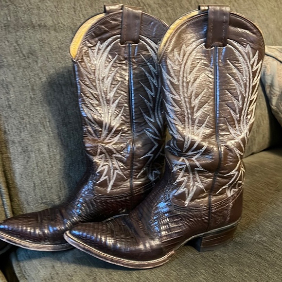 Nocona lizard boots-vintage - Picture 1 of 8